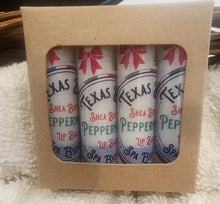 Load image into Gallery viewer, Christmas All Natural Shea Butter Peppermint Lip Balms-4 pack
